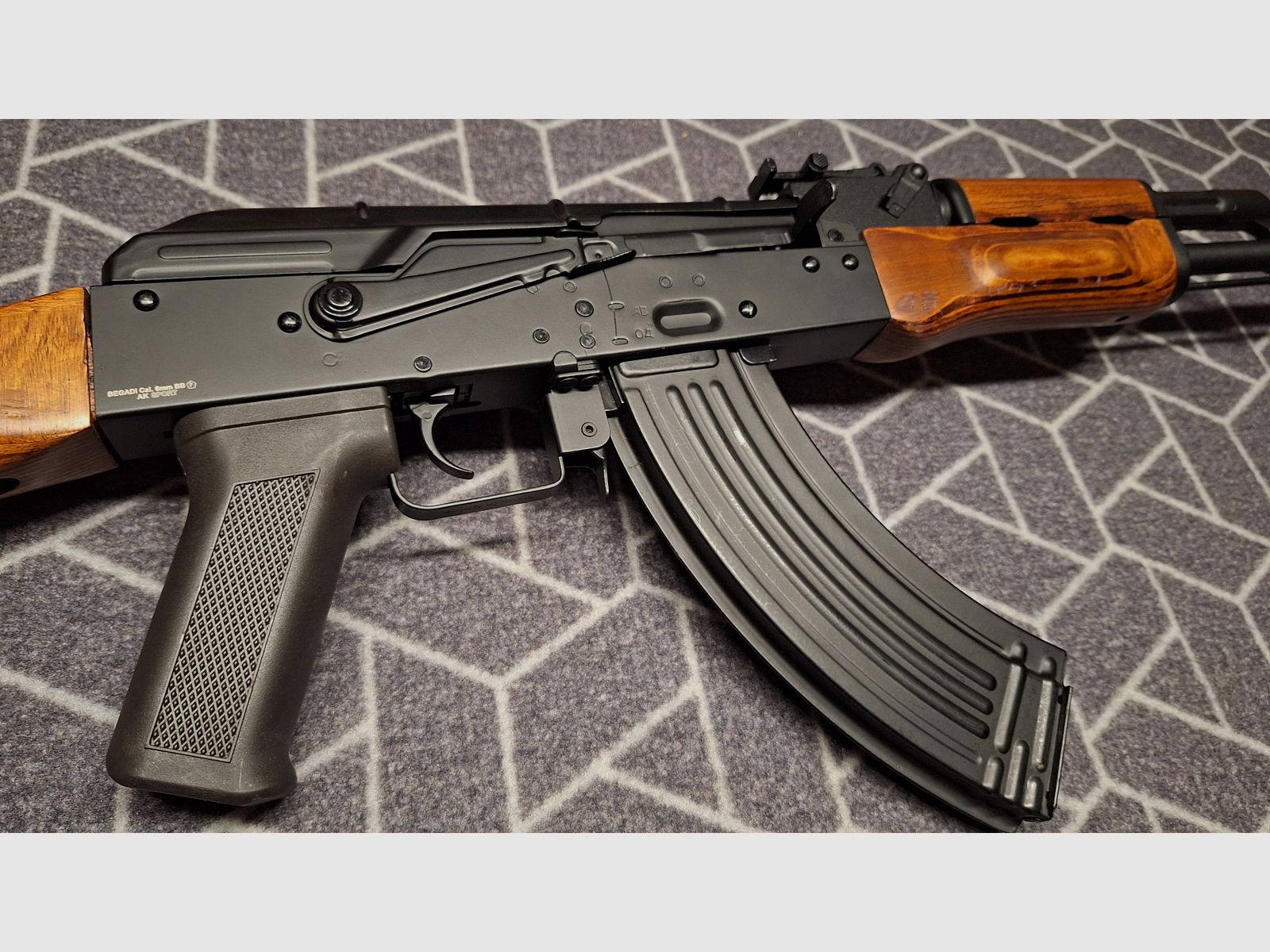 AK47 BEGADI SPORT AEG metal completo/madera real-NUEVO!