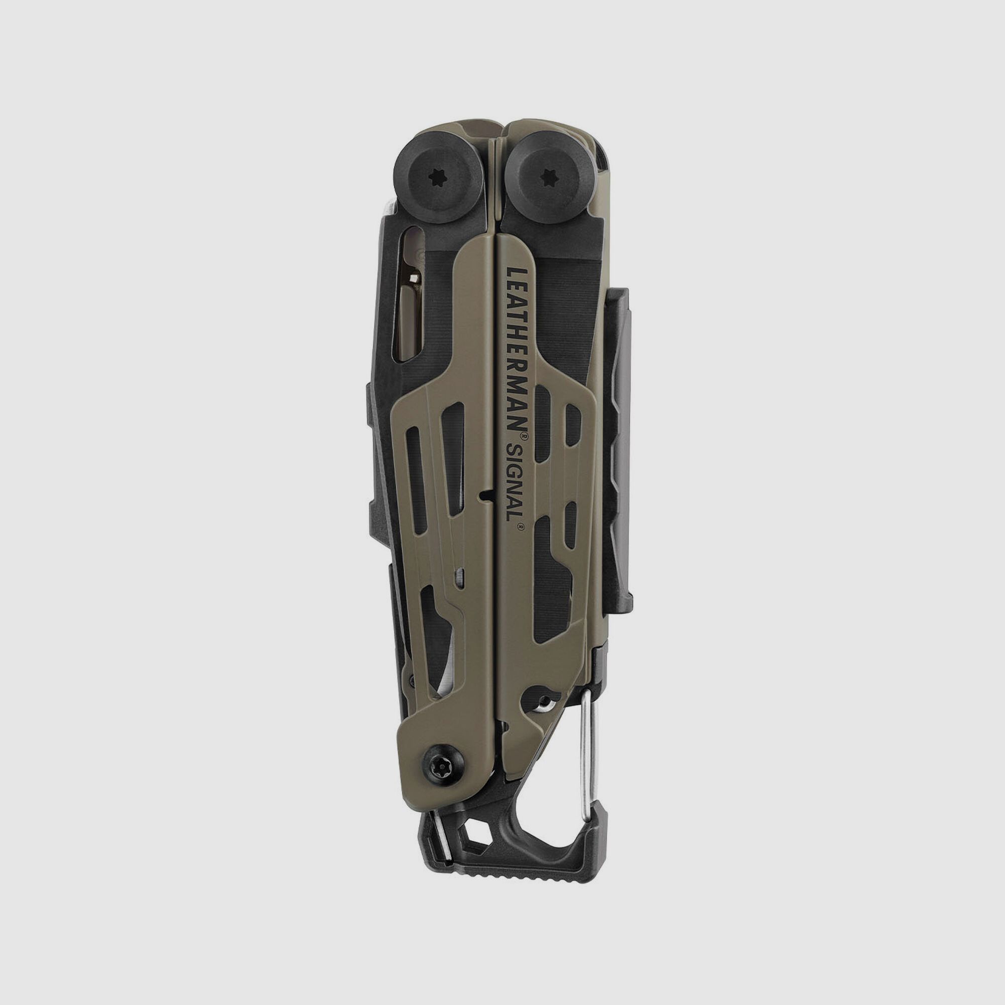 Leatherman SIGNAL Coyote Tan, Molle Holster, Schwarz, L