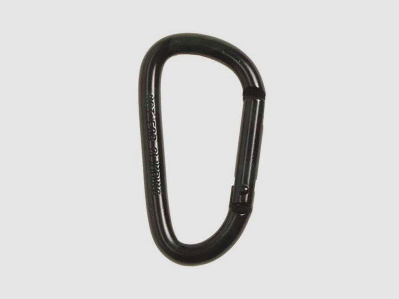 Carabiner hook, D 6mmx6cm, camouflaged