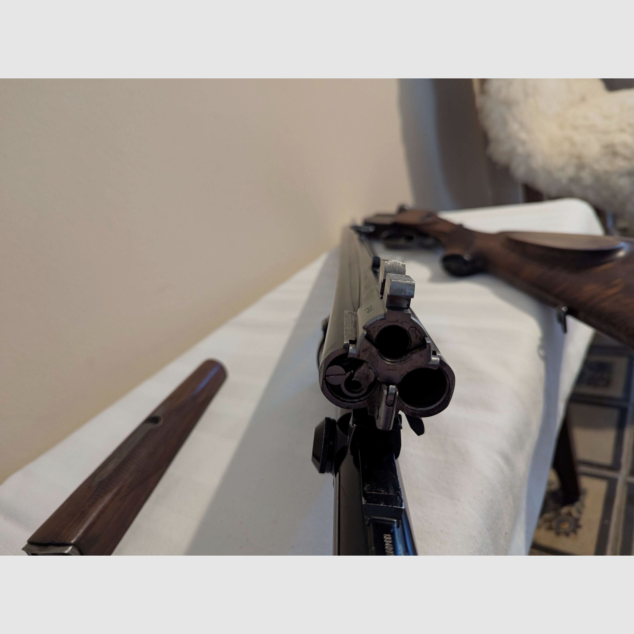 Drilling Suhl 6.5 x 57R 16/70 single barrel .22 Magnum