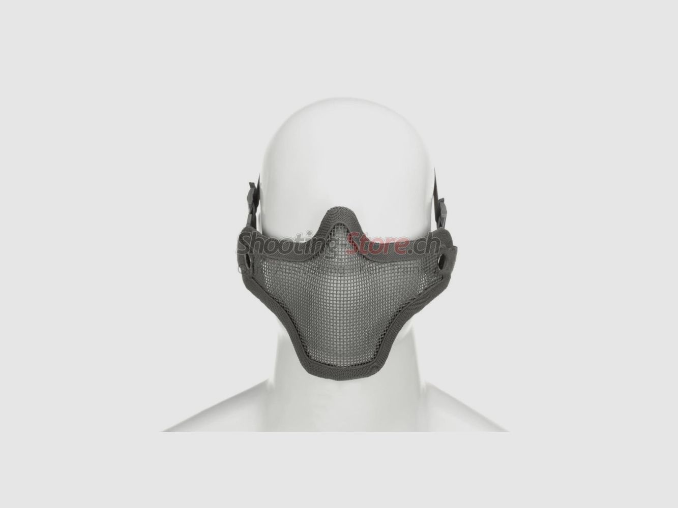 Invader Gear Stalen Halve Gezichtsmasker Grijs