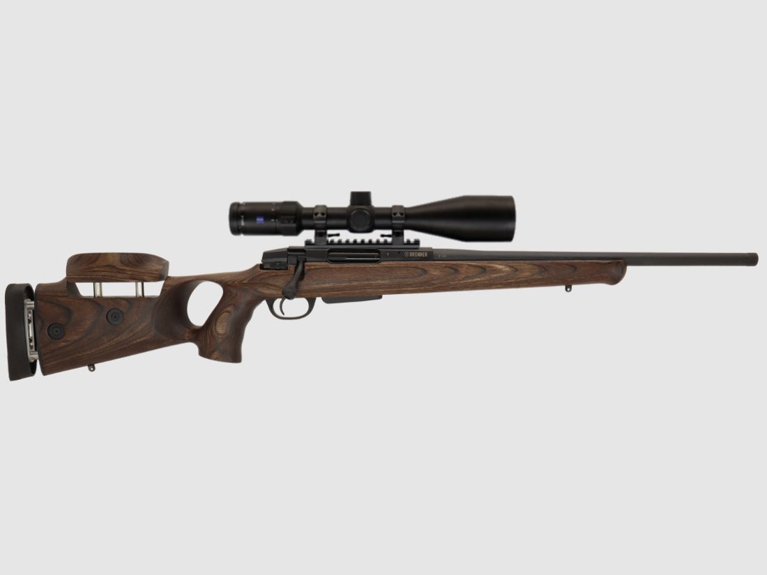 Complete package: Burner BR20 B&H Prohunter Flex stock with double adjustment including Zeiss V4 3-12x56 (Item No.: BR20PHFP2) financing possible