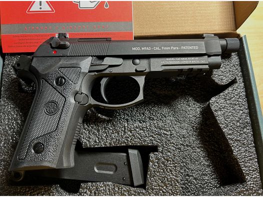 SRC Beretta M9A3 FM Vollmetall GBB Schwarz mit Zubehör
