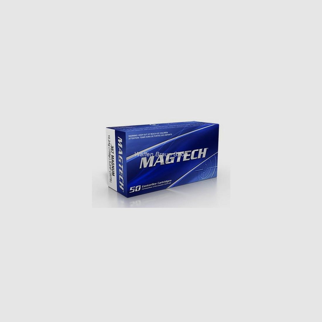 Magtech.357MAG SJHP 158GRS A50#357B