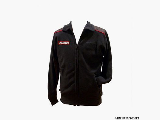 BLACK CARABINIERI BAG WITH ZIP