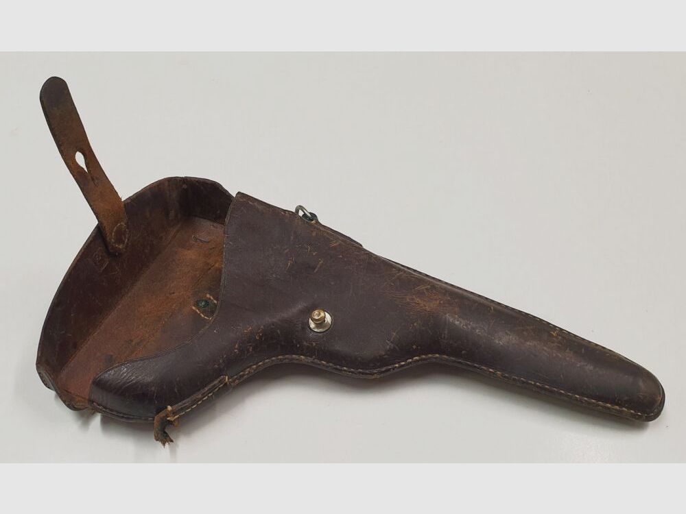 Olandese Ordonanza Fondina per l'esercito / Fondina in pelle per pistola Parabellum 1900/06 W+F Pistola 06/24 Fondina