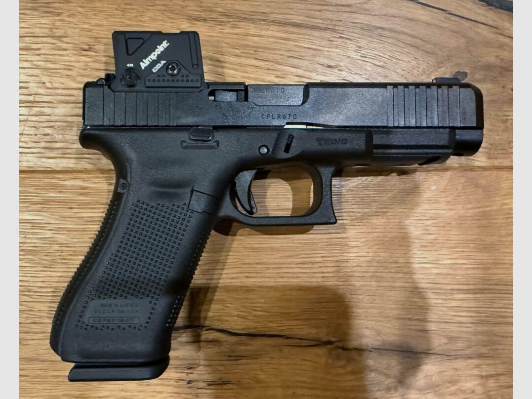 Glock pistol 47 Gen5 MOS/FS A-CUT™ combo with Aimpoint COA