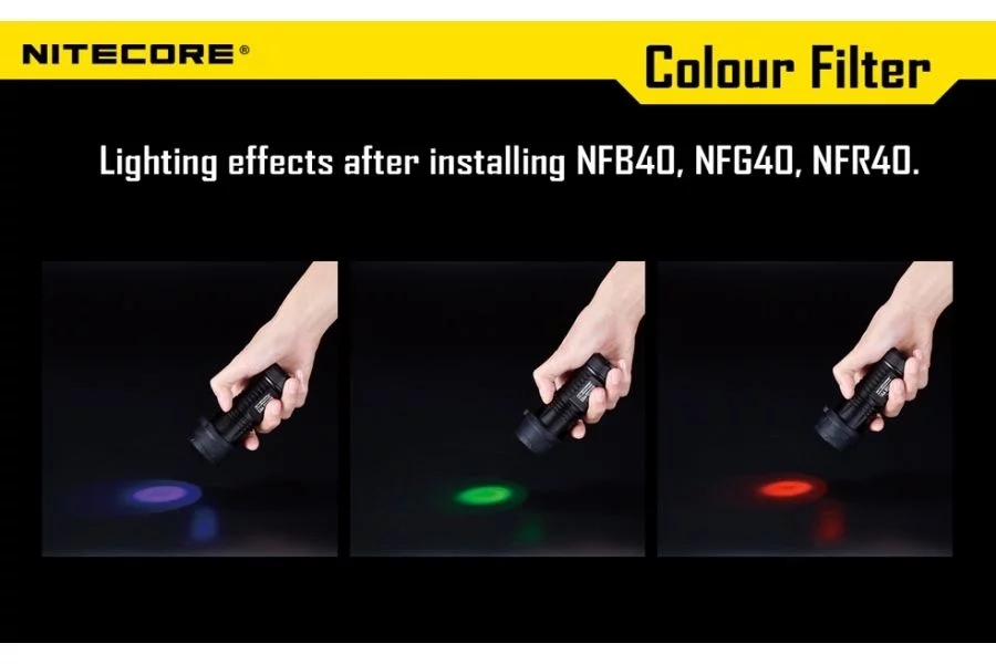 Filtr rozpraszający zielony Nitecore NFG40 (LAT/NITECORE FILTR NFG40), zdjęcie 6 z 6