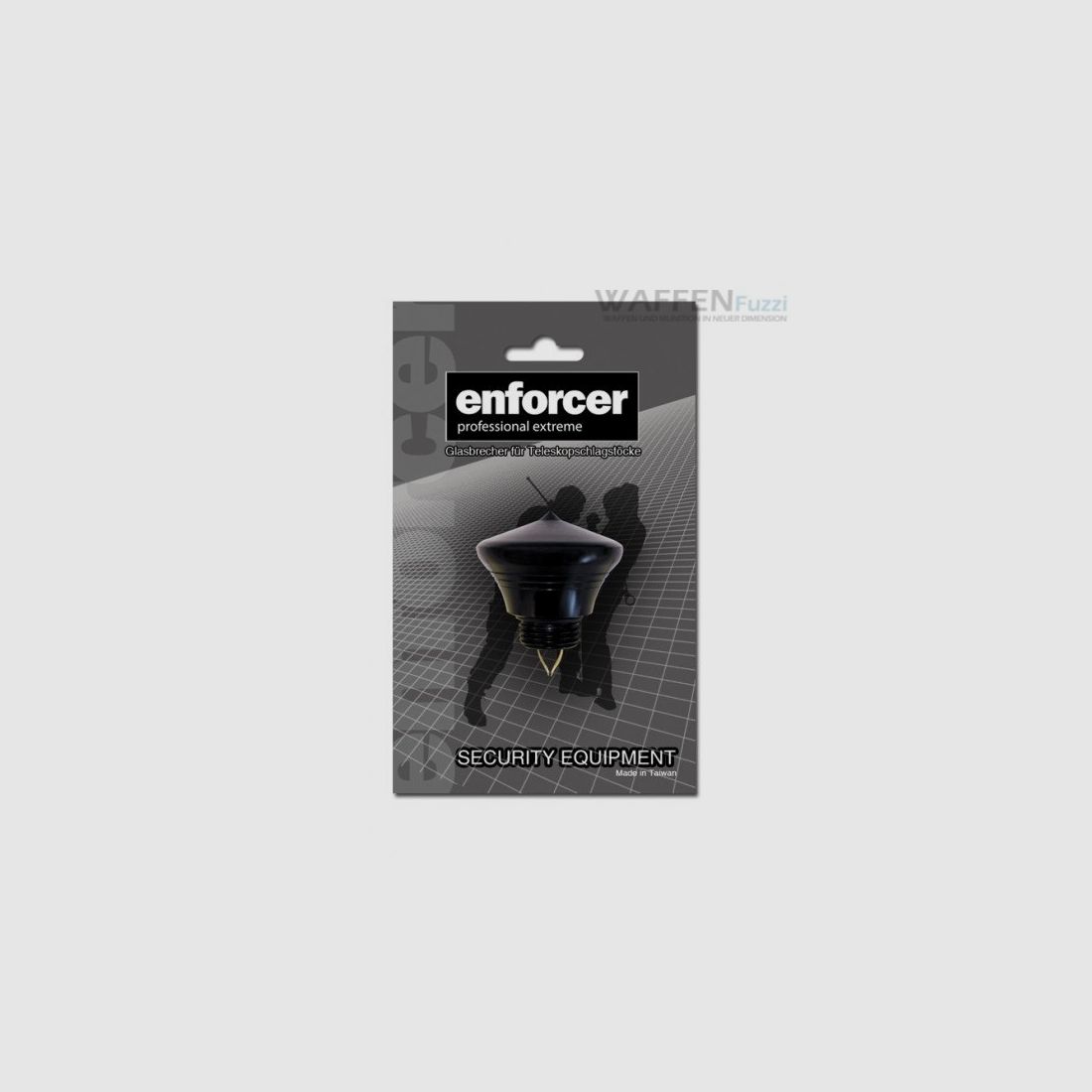 Enforcer glass breaker for telescopic baton