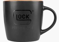 Glock Coffee Mug "Perfection" - Black/Orange - 250 ml - Ceramic