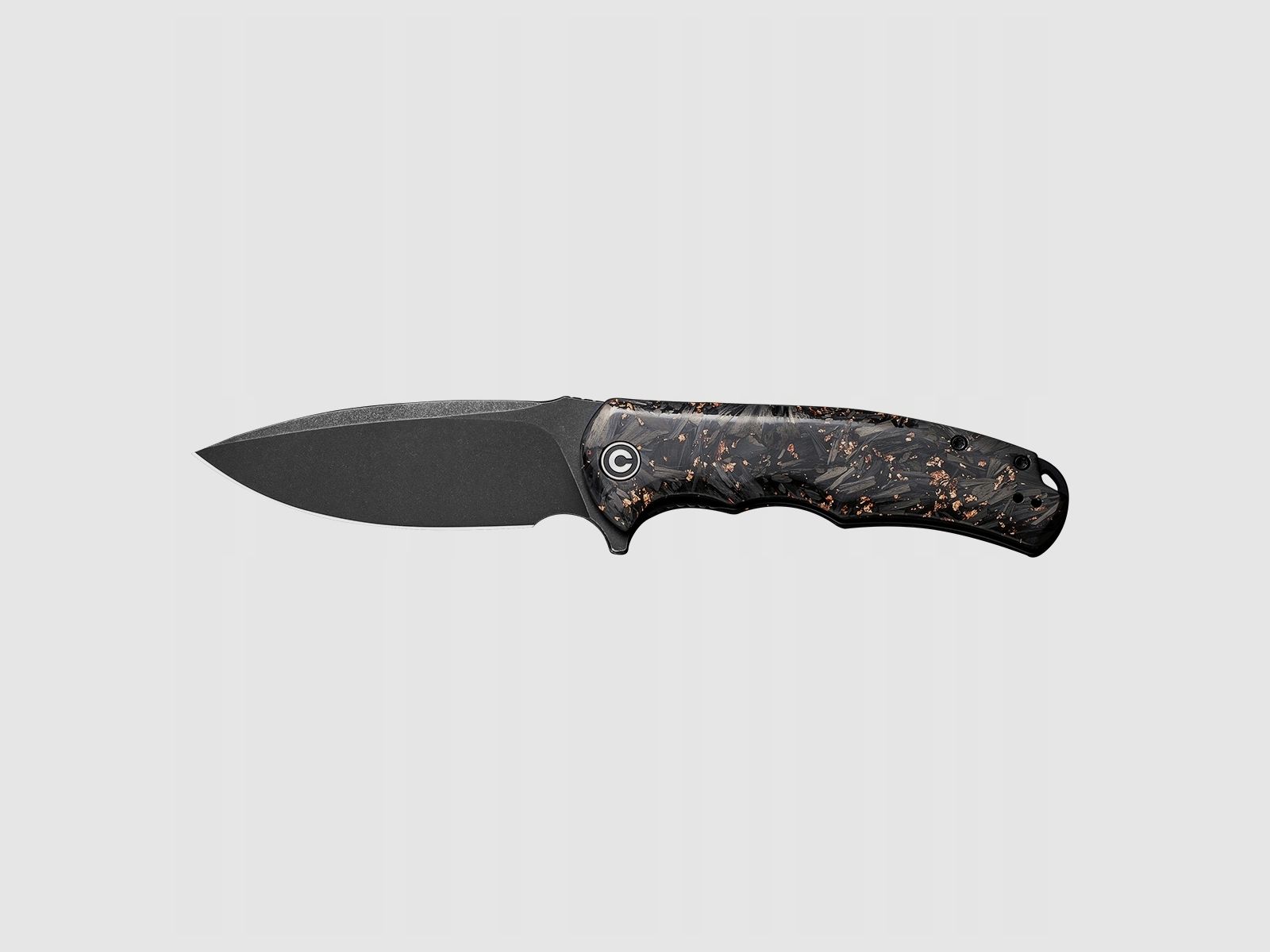 Civivi Praxis Folding Knife Shredded Carbon Copper C803I, image 5 of 11