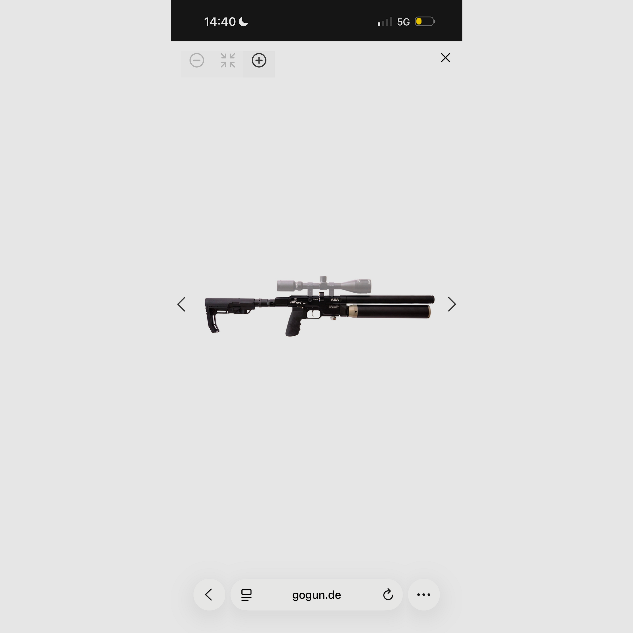 AEA Airgun HPMAX MK2 (9mm / .35) – NUOVISSIMO + HPMax Pump-Action Kit + serbatoio d'aria aggiuntivo!