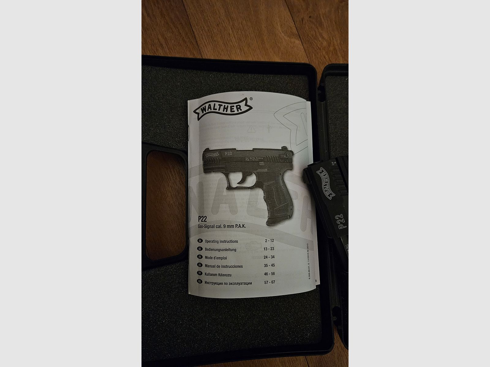 Walther P22 Schreckschuss Pistole 9mm P.A.K. black