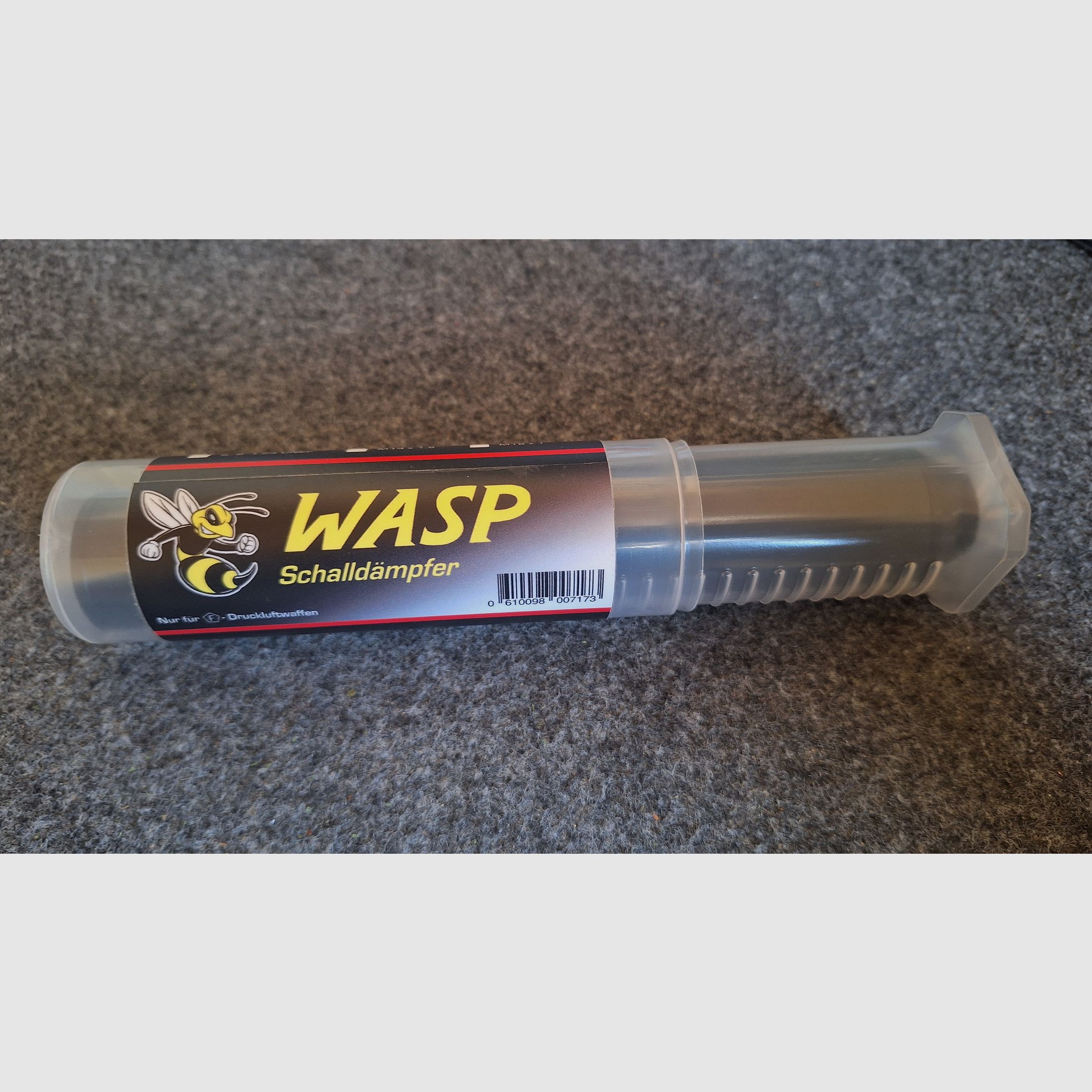 WASP MKII geluiddemper "F" tot Cal.5,5mm luchtwapens