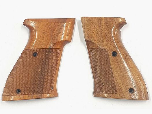 Unknown match grip scales made of wood