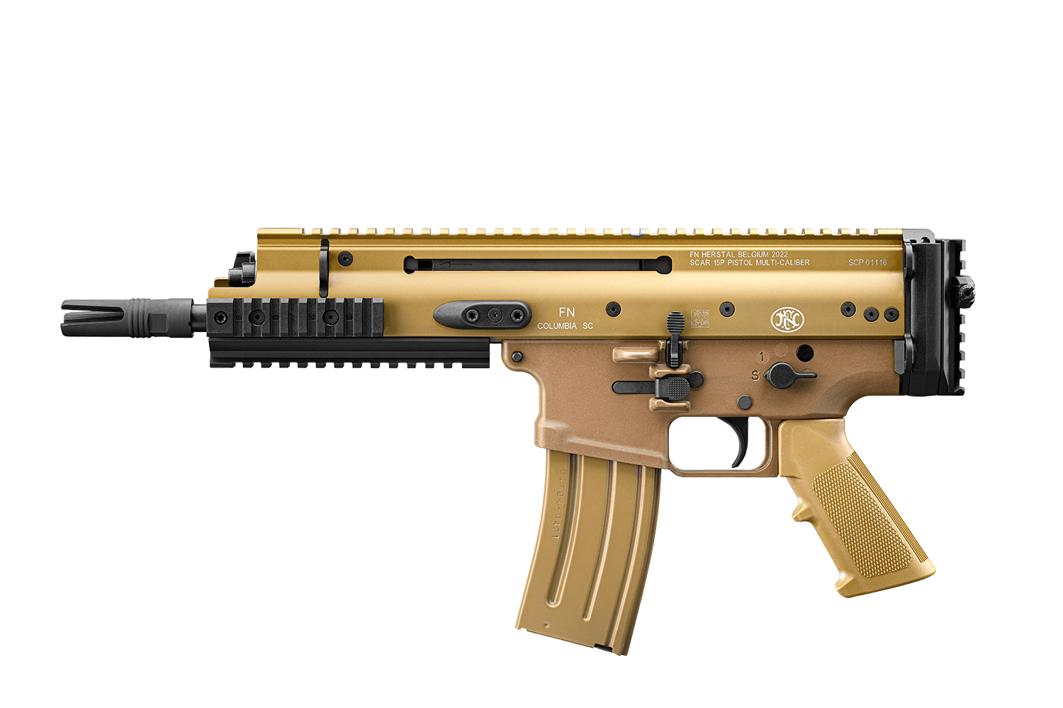 F.N.H.USA Pistolet SCAR 15P Édition Limitée FDE Cal.300 Blackout, image 3 sur 4