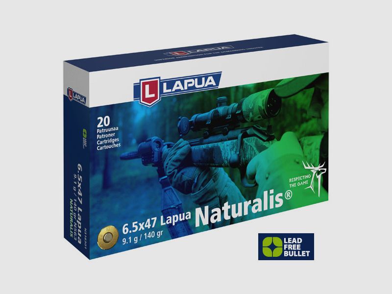Lapua 6,5x47 Lapua 140GR Naturalis 20 patronen