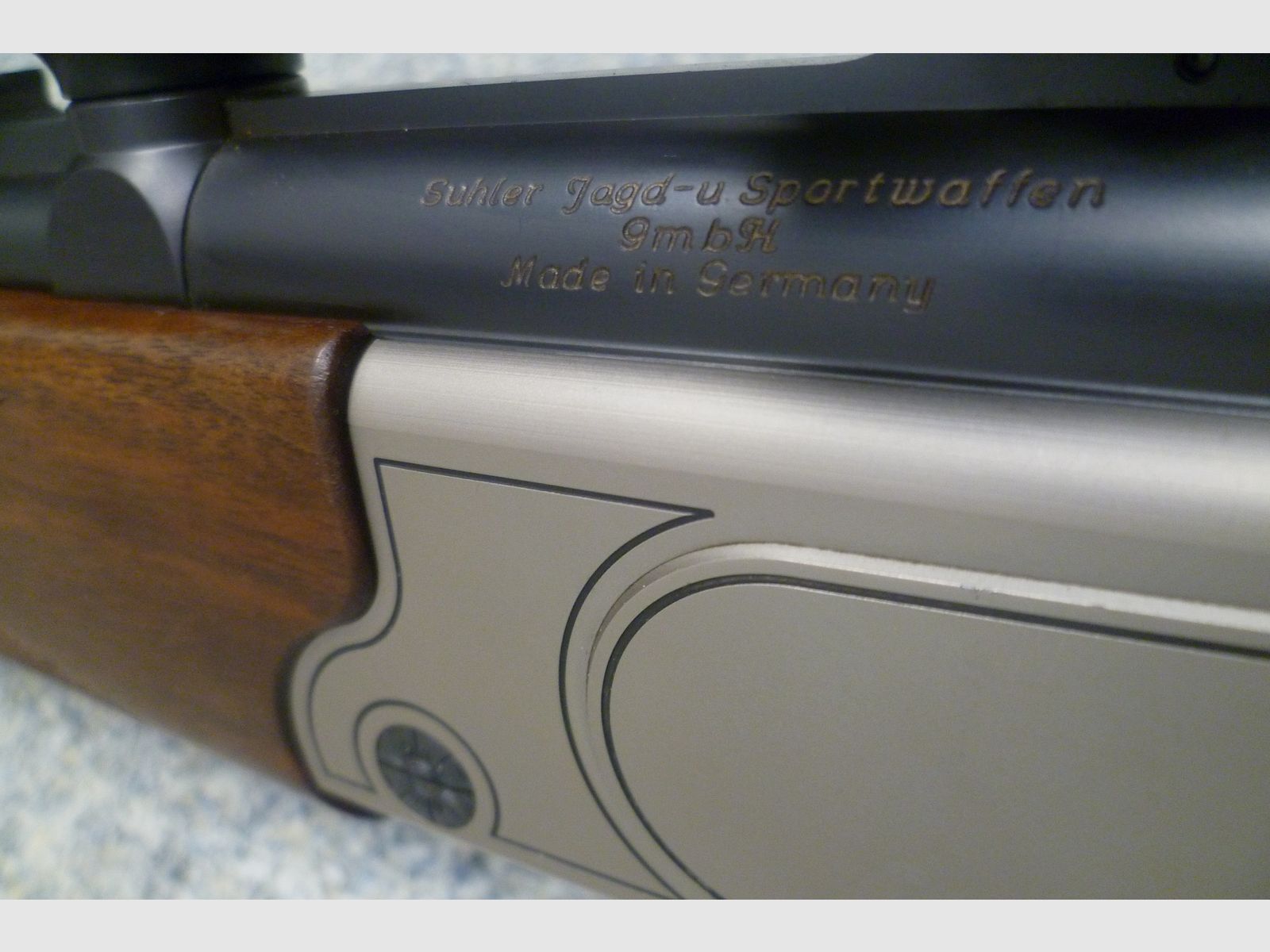 Escopeta de doble cañón Simson 20/76 y .30R Blaser con Zeiss Victoty HT