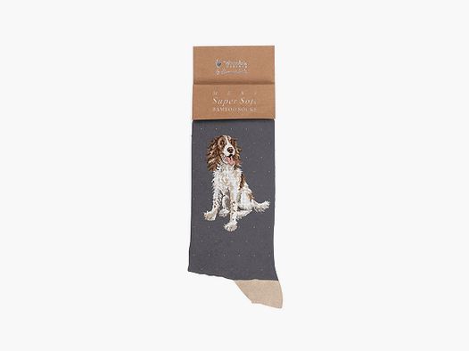Wrendale Herren - Socken "Willow" mit Spaniel