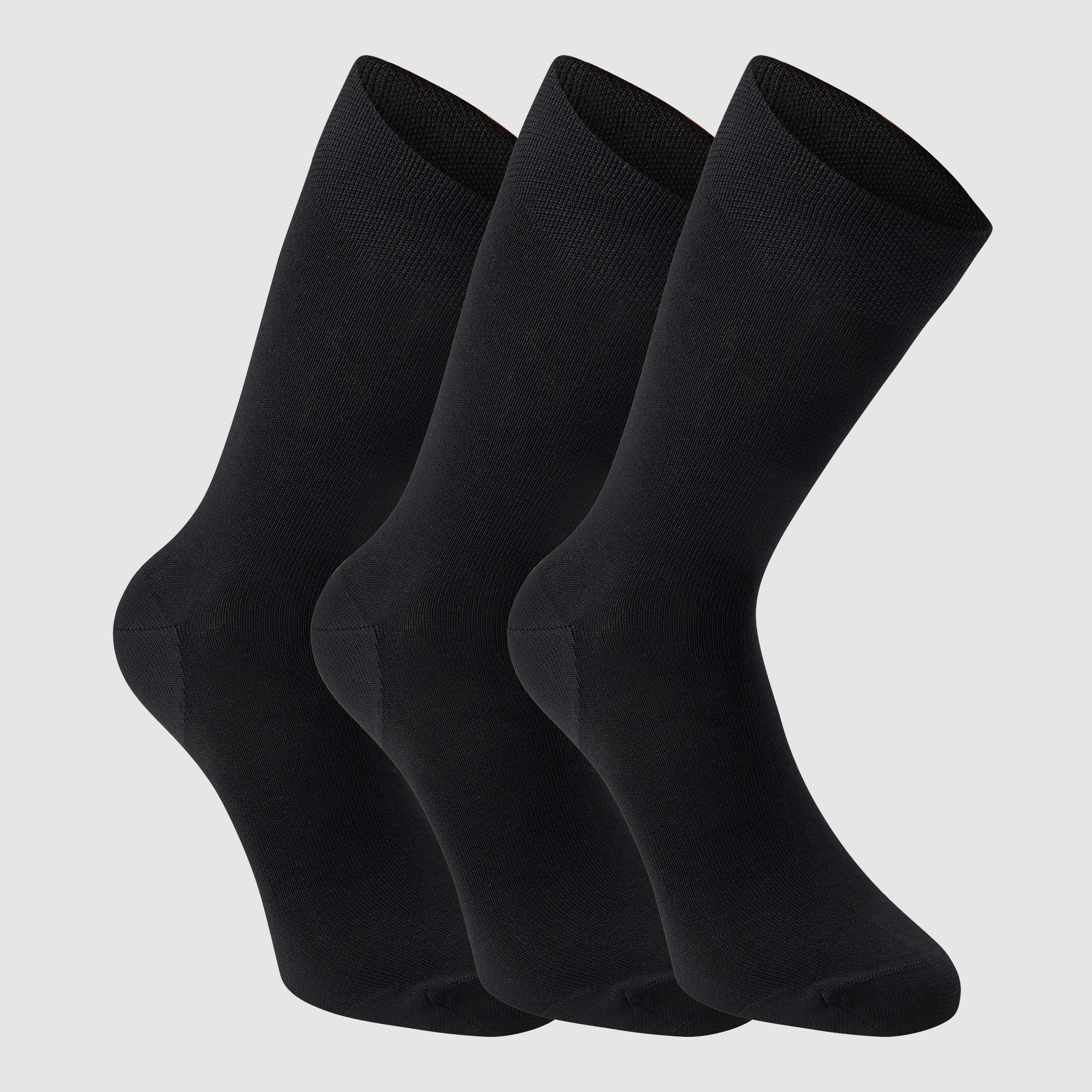 Calcetines de bambú - paquete de 3 - Tinta negra - Talla: 36/39