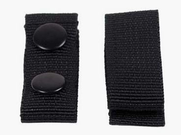 Molle Halter Gürtelhalter, Nylon, 4 Stk., schwarz, mit 2 Druckknöpfen