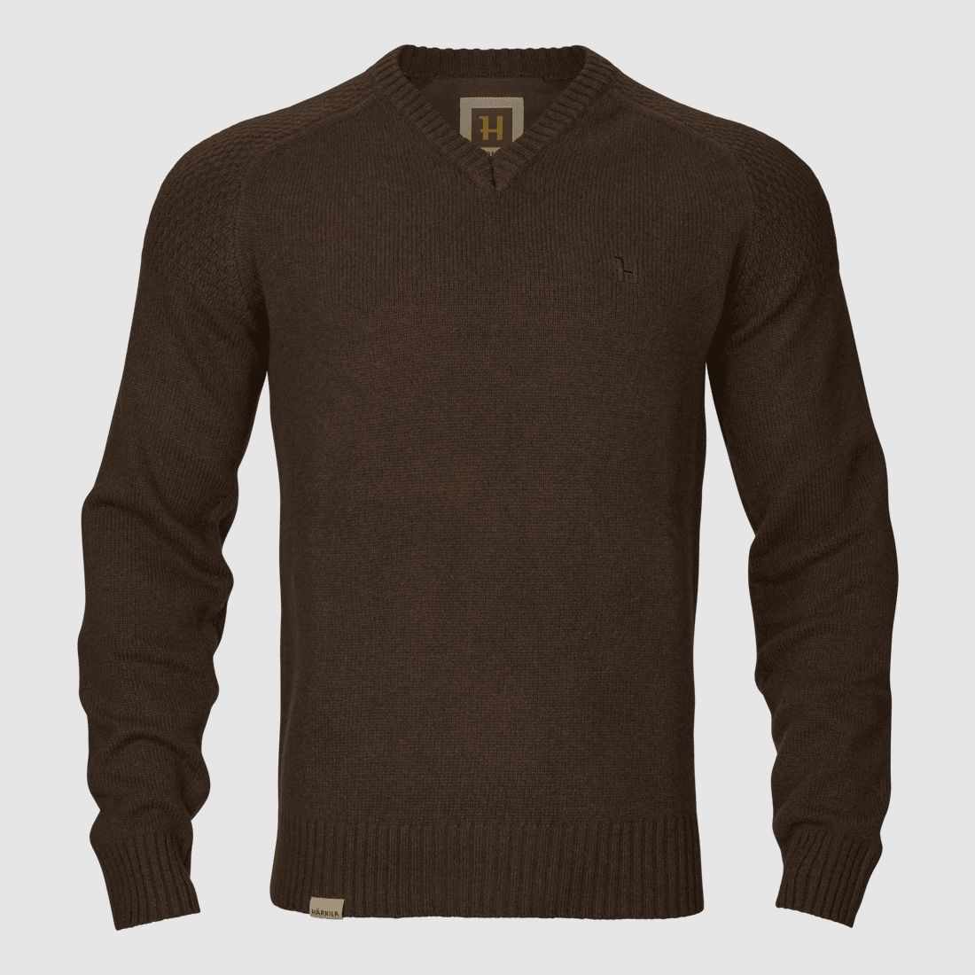Härkila Vincent Merino V-Ausschnitt Pullover Herr Demitasse brown M