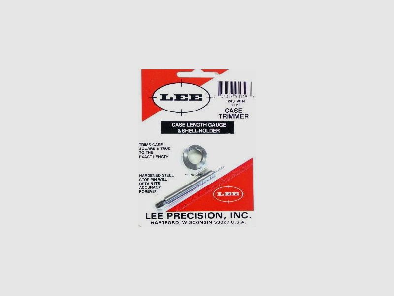 Lee Hülsenlängenmessgerät und Hülsenhalter 243 Winchester (90119)
