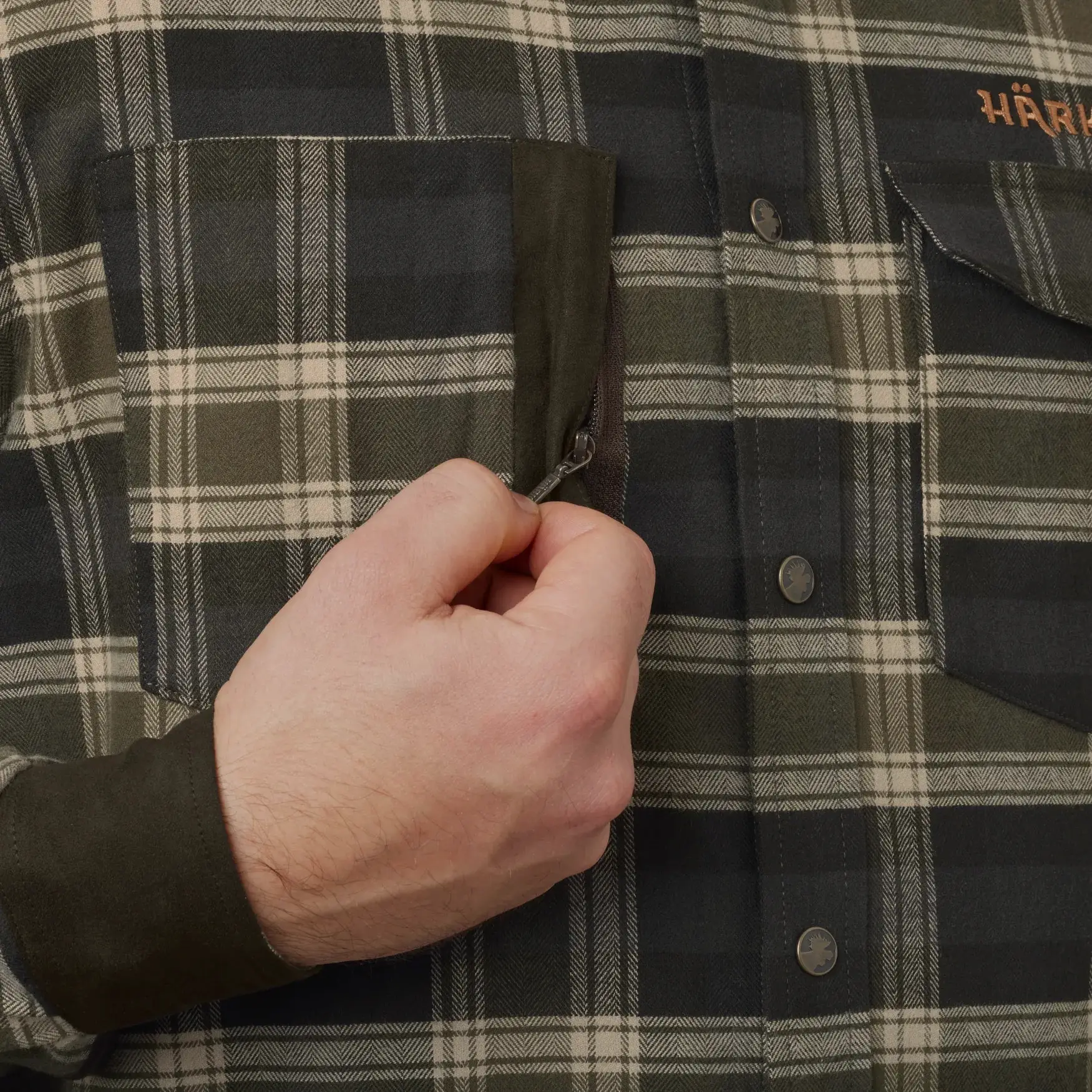 Härkila Aivak L/S Shirt, olive, afbeelding 7 van 8