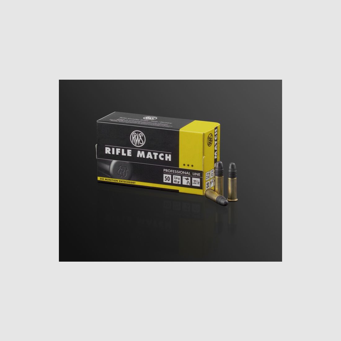 RWS Rifle Match .22lr KK-Patronen