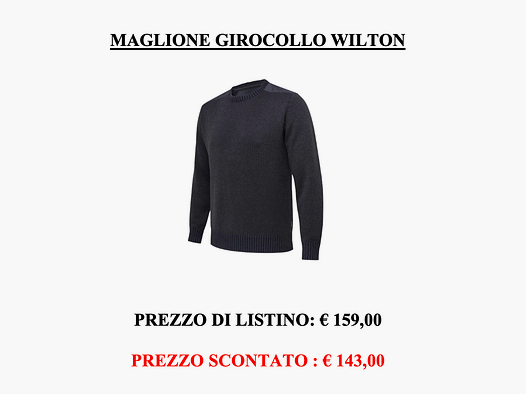 Beretta – Crew Neck Sweater Wilton Tech Ebony