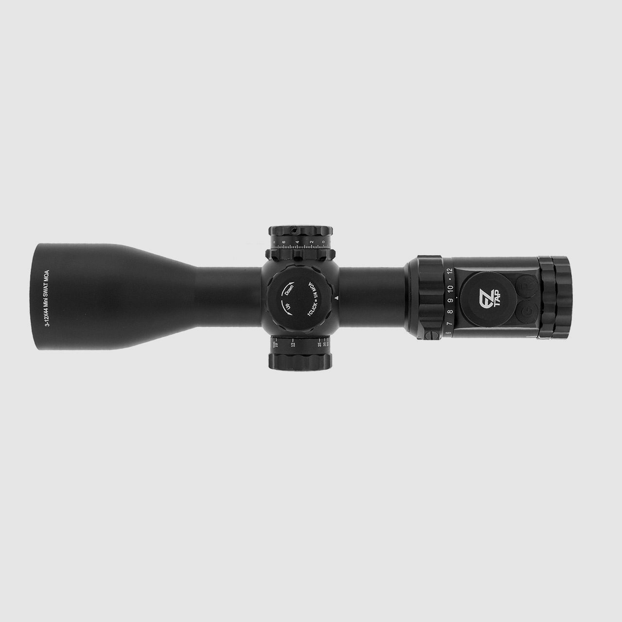 Zielfernrohr UTG Accushot OP3 3-12x44 UMOA Absehen beleuchtet 30 mm Tubus Seitenfokus inklusive Weaver-, Picatinny-Ringmontagen