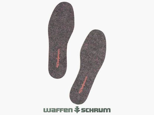 Woolpower Einlegesohlen Felt recycle grey