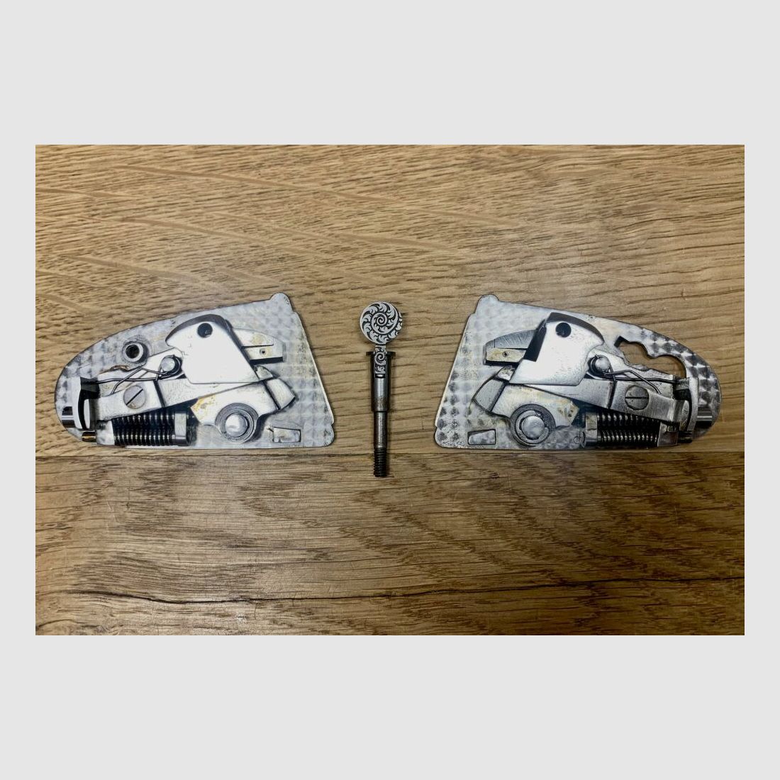 Krieghoff mit Leica Magnus Seitenschloss Doppelbüchse Primus (?)