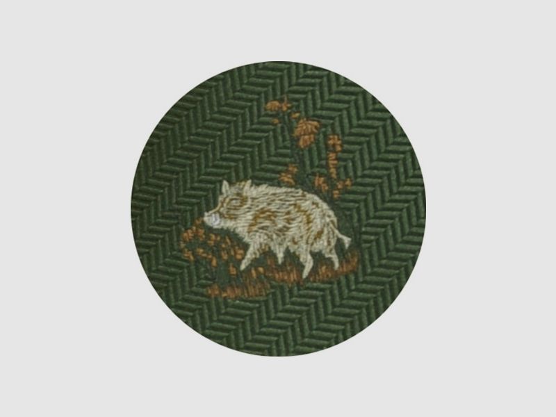 Krawatte Wildsau+Streifen - grün