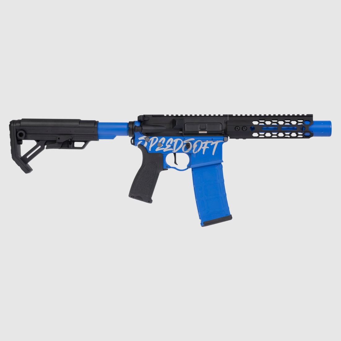 BUSHIDO CHUGI 1Joule SPEEDSOFT, mit ETU, FSWS&Speedtrigger S-AEG, Blau (SAIGO DEFENSE)