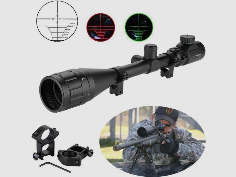 6-24x50 Zielfernrohr,6 - 24 fach Vergrößerung,50 mm, 11mm Montagen, Jagd, Ziel