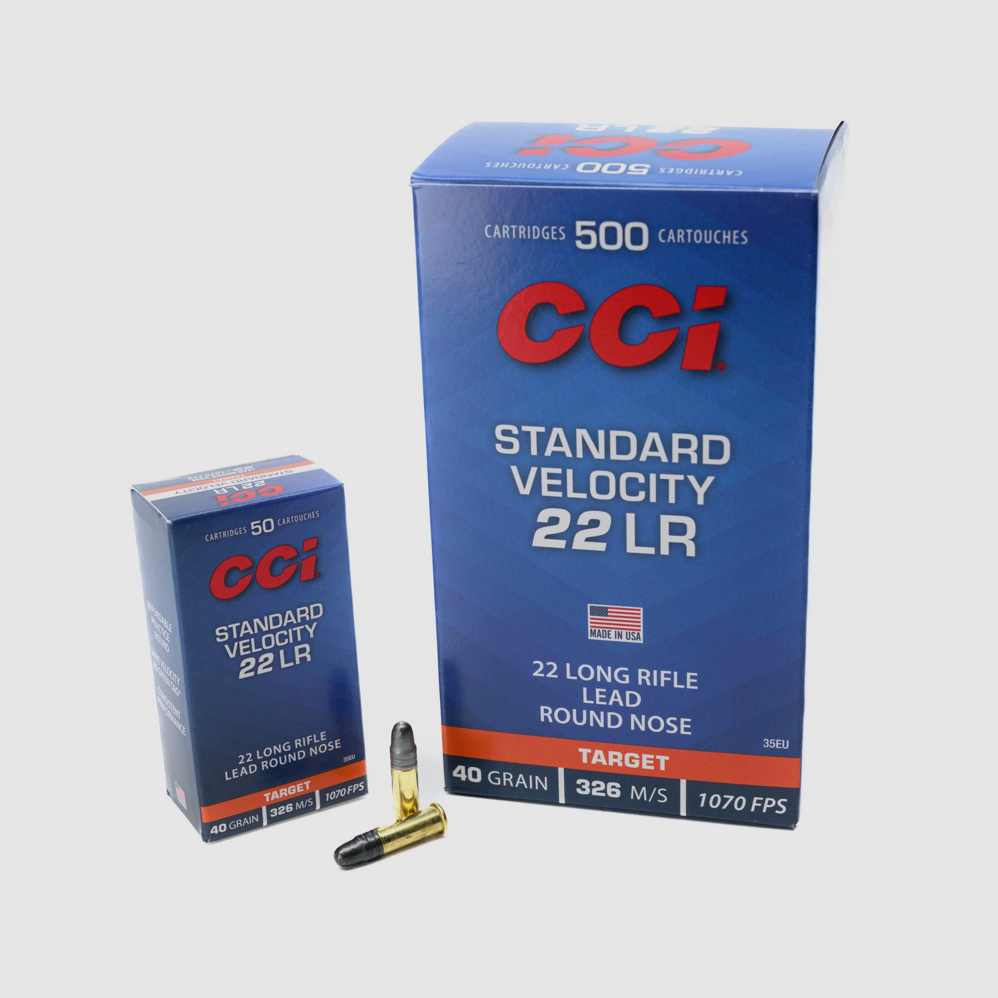 CCI .22 LR 40gr Velocità Standard Piombo Punta Rotonda - 5.000 pezzi