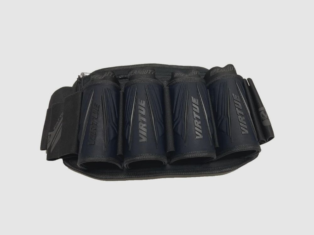 Virtue Strapless Breakout V2 Paintball Battlepack (4+7) - All Black