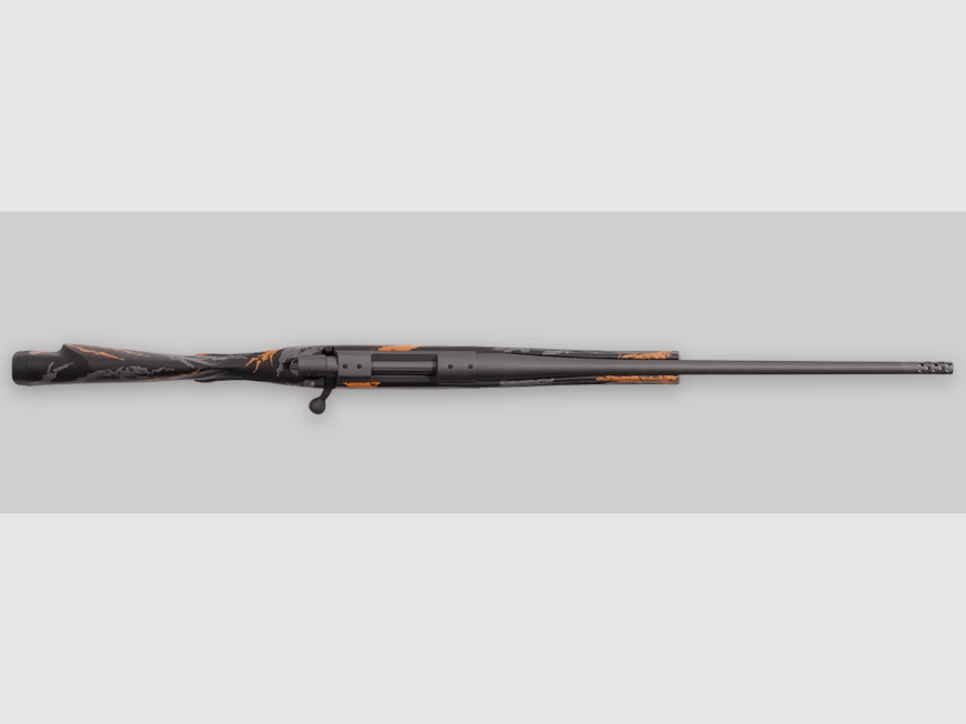 Weatherby Vanguard Compact Hunter .308 Win. 20"/51cm Black/Orange 1/2"x28 Repeating Rifle incl. Picatinny Rail