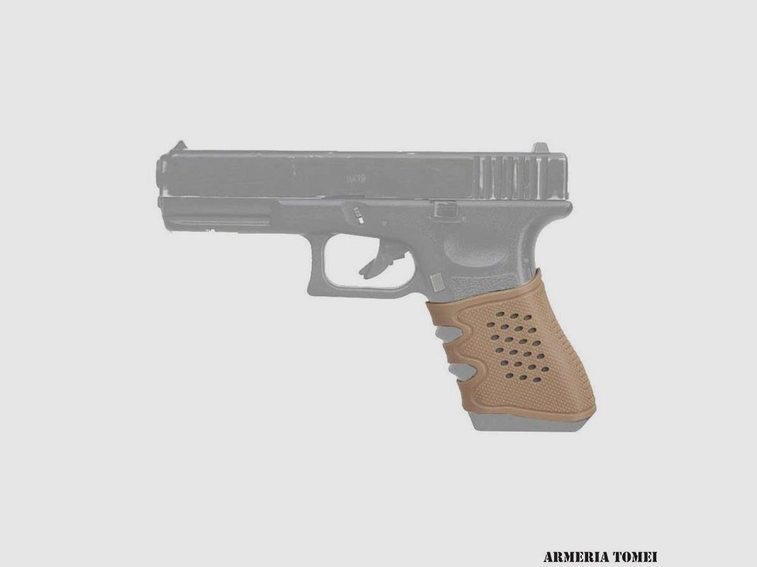 BIG DRAGON – IMPUGNATURA ANTISCIVOLO PER PISTOLE SERIE GLOCK DARK EARTH, immagine 1 di 3