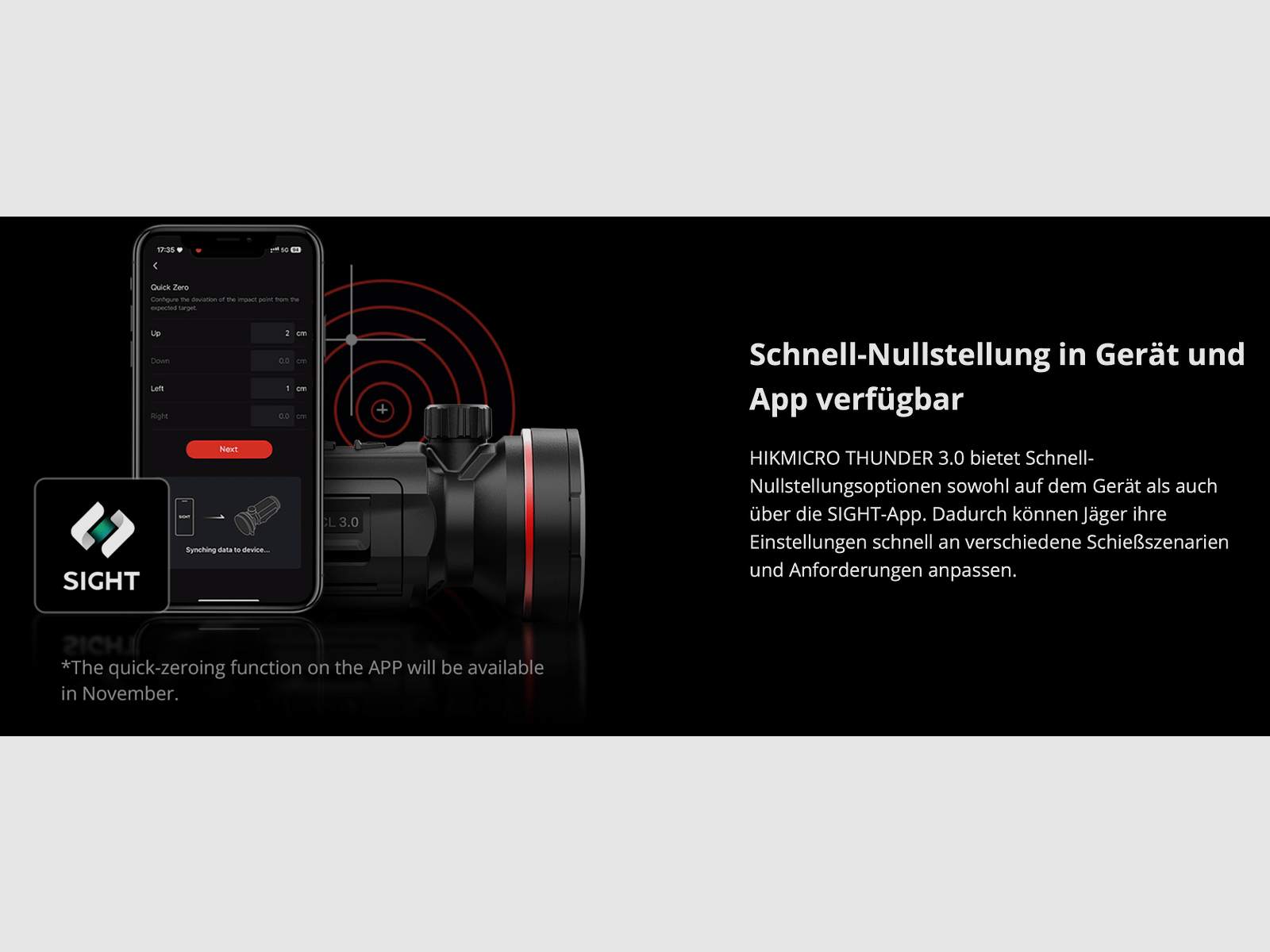 Hikmicro 50-2-128 Clip-On Thunder TQ35C 3.0 Wärmebildvorsatzgerät 640 x 512 12µm < 15 mK