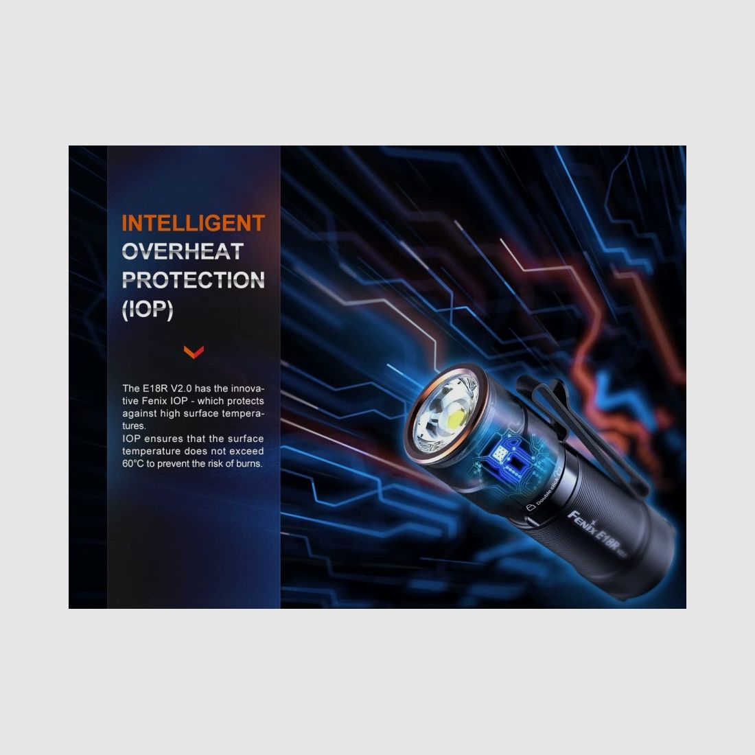 FENIX E18R v2.0, mini lampe de poche EDC rechargeable 1200 lumens 146 m, image 6 sur 14