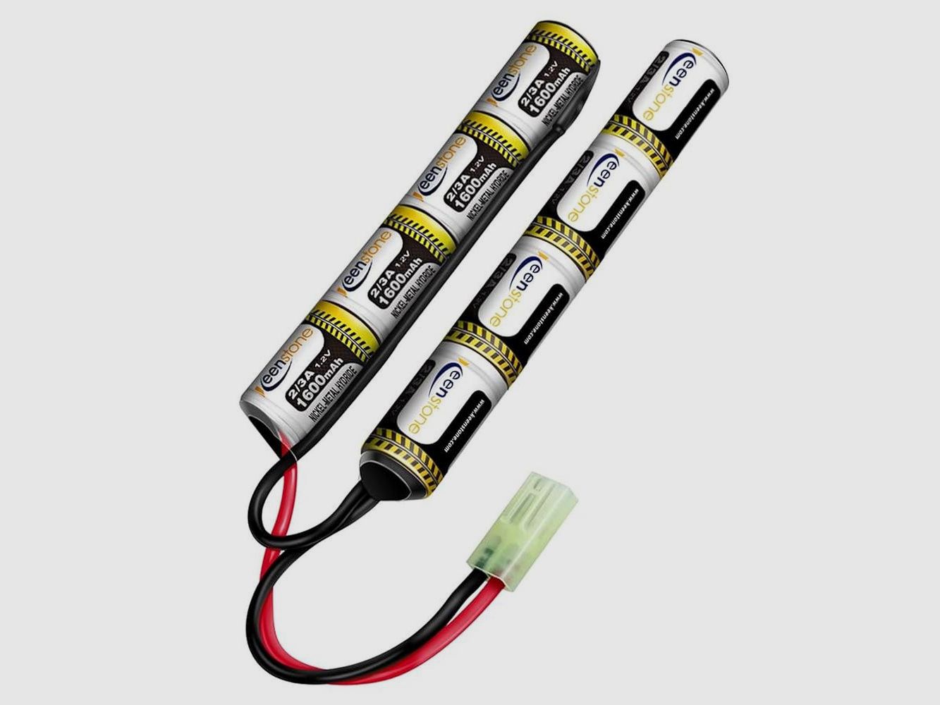 NiMH-Batterie Lancer Tactical 9,6V 1600mAh - Hohe Kapazität - Wiederaufladbar - Optimale Autonomie für Airsoft, Bild 3 von 5