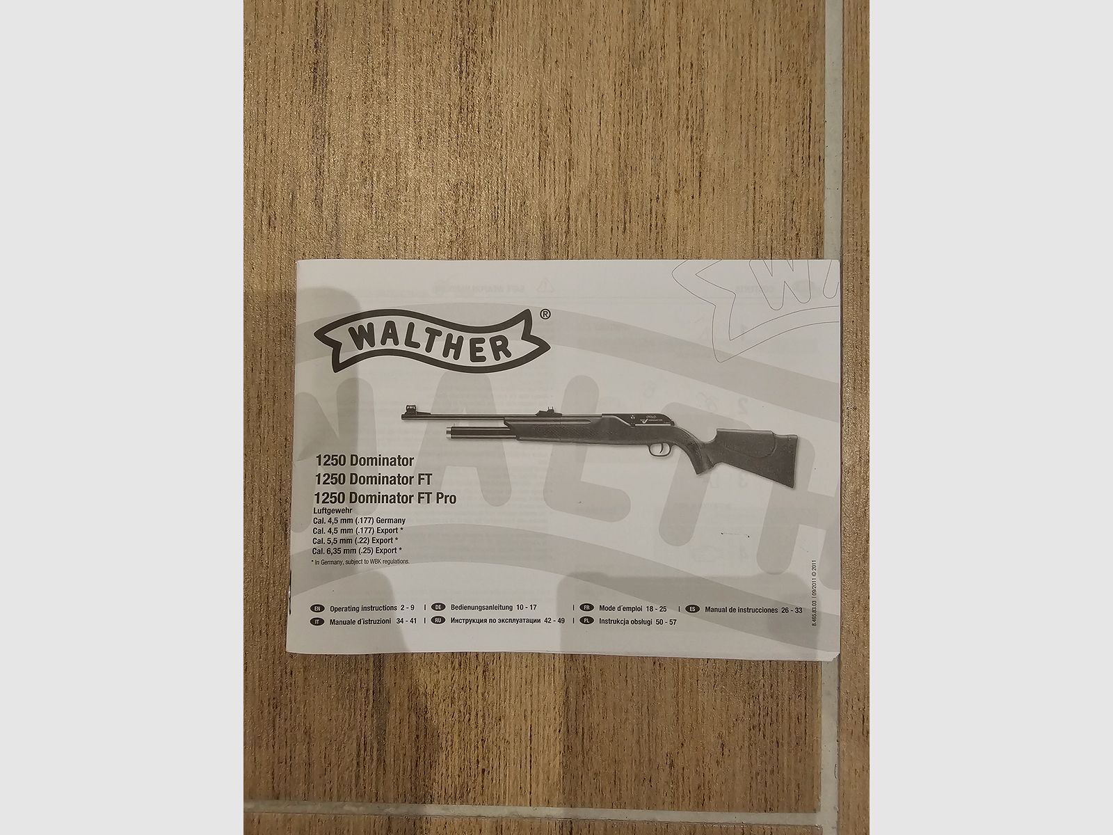 Luftgewehr Walther Dominator 1250 Kal. 4,5