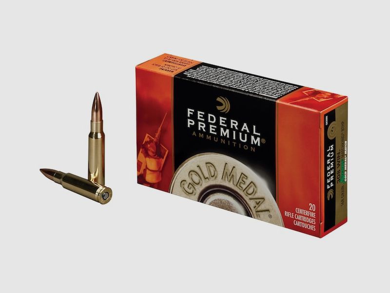 Federal Premium Gold Medal Sierra MatchKing .308 Win. 168GR BTHP 20 cartouches