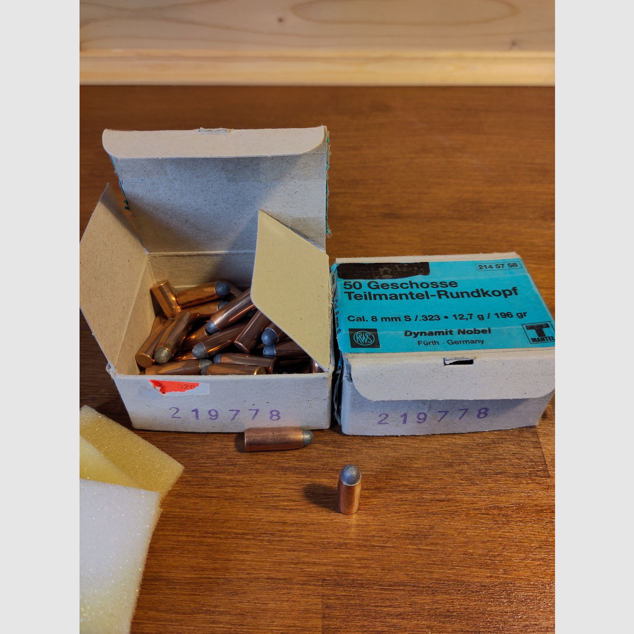 92 pociski TMR 8 mm .323 12,7 g 198 gr RWS