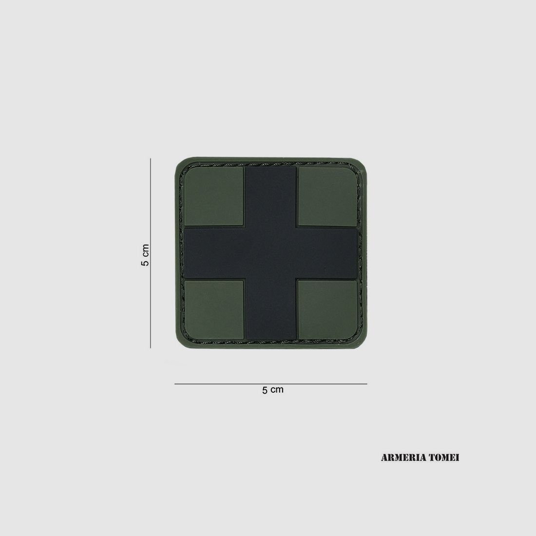 PATCH – 3D PVC ZWARTE KRUIS #12013
