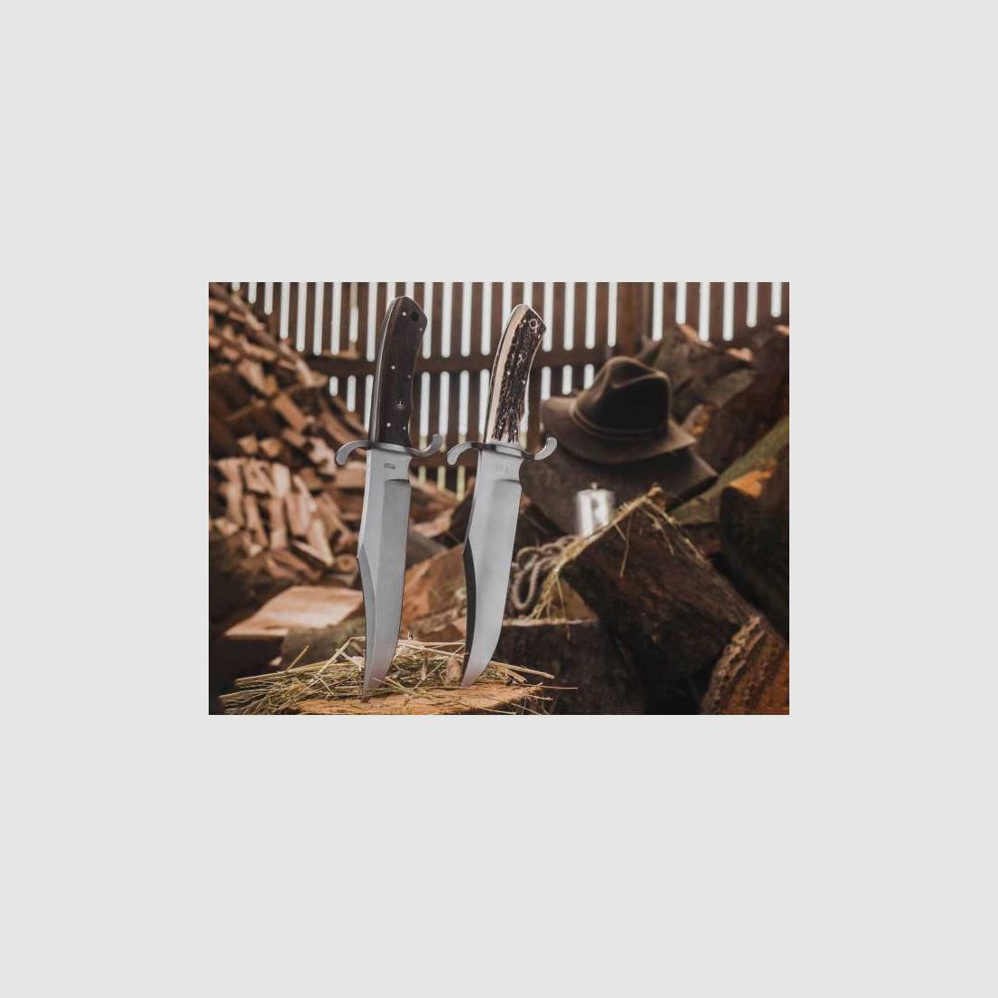 Böker Bowie N690 Eichenholz Messer