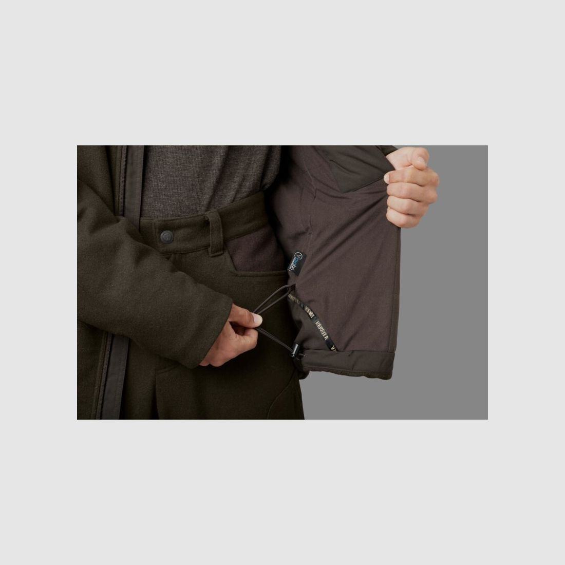 Härkila Metso Winter Jacke green / Shadow brown