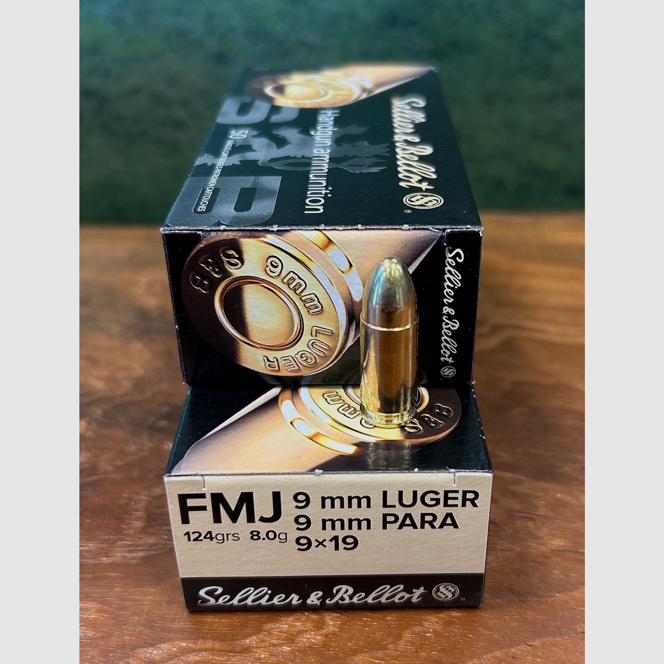 Sellier & Bellot 9 mm Luger Vollmantel 8,0g/124grs.